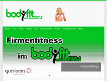 Tablet Screenshot of bodyfit-luebben.de